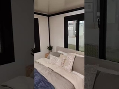 Pemasangan cepat Prefab Rumah Kontainer Expandable Kecil atap logam bergelombang