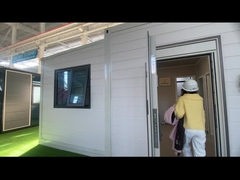 Kelas 8 Ketahanan Gempa 20FT Rumah pra-dibuat dengan Jendela Aluminium Jembatan yang Runtuh