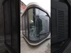 Kapsul tahan api Prefabrikasi Glamping Pods Rumah 29,6m2
