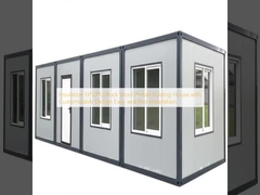 Isolasi EPS / PU / Rock Wool Prefab Folding House dengan Desain yang Dapat Dikustomisasi Instalasi Mudah dan Cepat