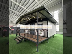 Rumah Prefabrikasi yang Dapat Diperluas dengan Sayap Ganda 20 kaki