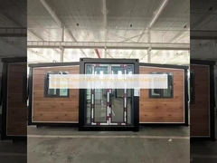 Rumah Lipat Prefabrik Baja 20ft/40ft dengan Ketahanan Api Kelas A