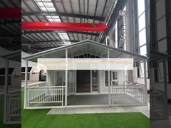 Rumah Lipat Prefab 20ft/40ft yang dapat disesuaikan dengan Ketahanan Angin Kelas 11