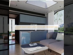 Rumah Kapsul Luar Angkasa Portabel 8 Ton dengan Rangka Baja Galvanis