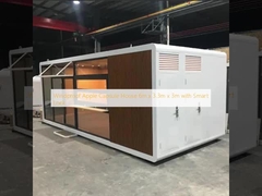 Rumah Apple Capsule tahan angin 6m x 3.3m x 3m dengan Smart Lock