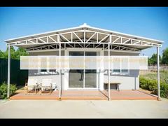 Rumah Kontainer 40 kaki yang Dapat Diperluas dengan Luas Area Hidup 72m² Warna Disesuaikan dan Pipa Siap Pakai