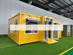 Rumah Prefabrikasi yang Dapat Diperluas dengan Perawatan Rendah dengan Beban Lantai 2 KN/m2 dan Tepi Tahan Air untuk Pemasangan Cepat