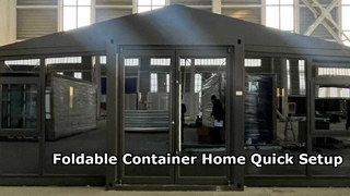 Pengaturan Cepat Rumah Kontainer 20 kaki yang Dapat Dilipat