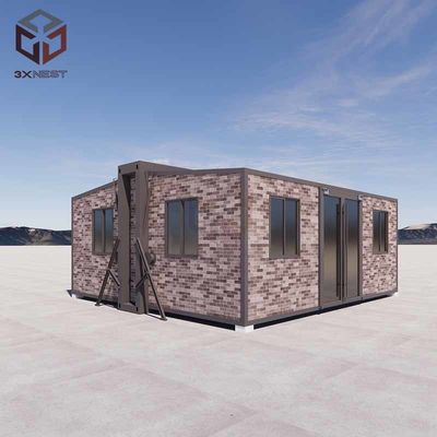 Beli Rumah Lipat Prefab Modern 700mm dengan Struktur Baja online manufacture