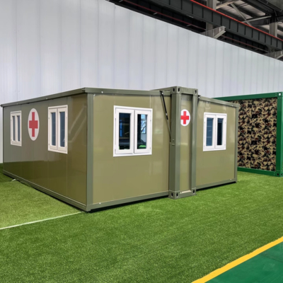 Beli Rumah Lipat Prefab Modern yang Bisa Disesuaikan dengan Struktur Baja online manufacture