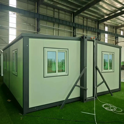 Beli Rumah Lipat Prefab yang dapat disesuaikan 700mm dengan Struktur Baja & Panel EPS online manufacture