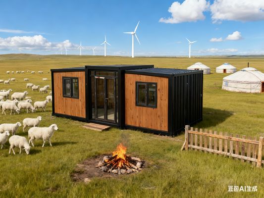 Beli Customized Design Foldable 20ft Container with Thermal-break Aluminum Double Door and 50mm EPS Roof pembuatan online