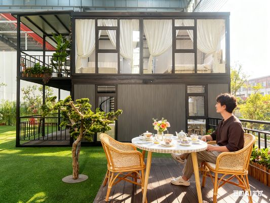 Beli Rumah Prefab yang Bisa Dikustomisasi tahan api dua lapis dapat diperluas ketahanan suhu dan lantai yang dapat dikustomisasi online manufacture