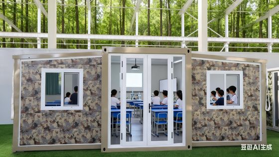 Beli Panel Sandwich EPS 75mm Dapat Dilipat Kontainer 20 kaki dengan Teras dan Papan Dinding yang Dapat Disesuaikan pembuatan online