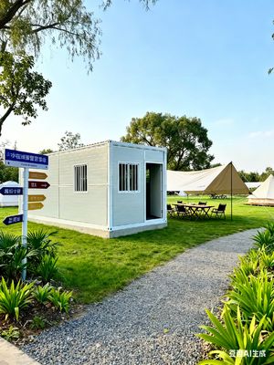 Beli Thermal Insulation 0.043W/m.K Flat Pack Folding House with 5630*2230*2515mm Inside Dimensions and 0.5KN/㎡ Wind Resistance pembuatan online