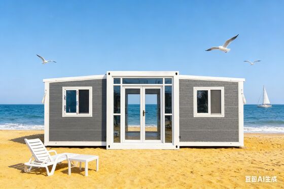 Beli Kontainer 20ft lipat dengan rangka baja ringan galvanis tahan cuaca dan tata letak yang dapat disesuaikan untuk kehidupan modern pembuatan online