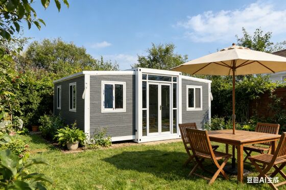 Beli Kontainer lipat 20ft dengan rangka baja ringan galvanis 37 meter persegi luas lantai dan kamar mandi pemisahan basah-kering pembuatan online