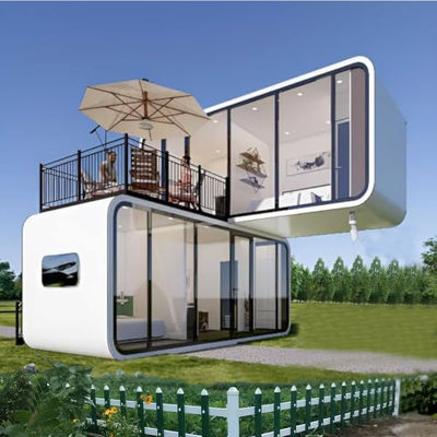 6m Apple Capsule House Kabin Kontainer Struktur Baja Galvanis