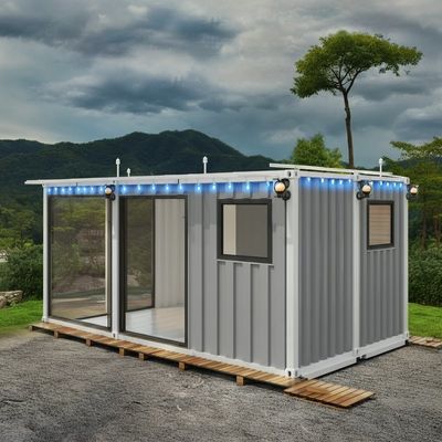 Anti Korosif Konversi Prefabrikasi Kontainer Rumah Modular Rumah 20ft