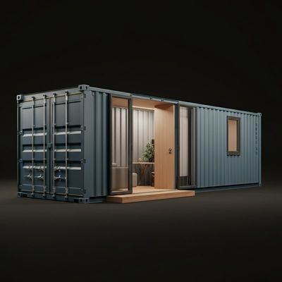 20ft Cina Konversi Kontainer penyimpanan Flat Pack Rumah