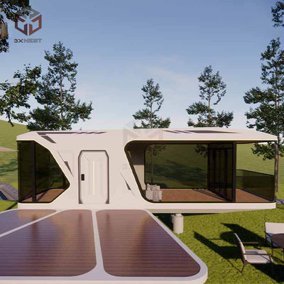 12KW Modern Space Capsule House Prefab Outdoor Office Pod Disesuaikan