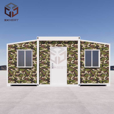 Fireproof Expandable Container House dengan Plat Baja Warna T65mm EPS