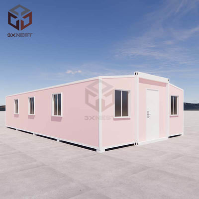 Pre-instal 40ft Kontainer Expandable Rumah Rumah tahan cuaca