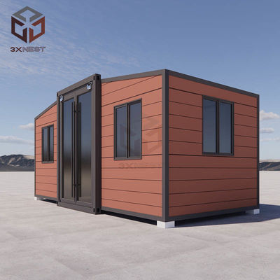 Kontainer Berkelanjutan Rumah yang dapat diperluas Bastone Mobile Rumah Prefab yang dapat diperluas 10ft