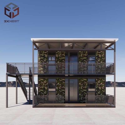 Desain Interior yang Dapat Dikustomisasi Rumah Kontainer 40ft yang Dapat Diekskresikan dengan Dua Kamar 20-30 Tahun Daya Tahan