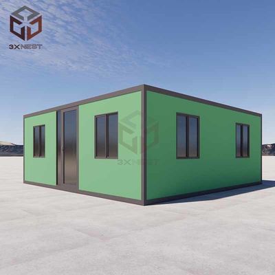 Galvanized Steel Flat Pack Folding House 20ft Expandable Container Rumah