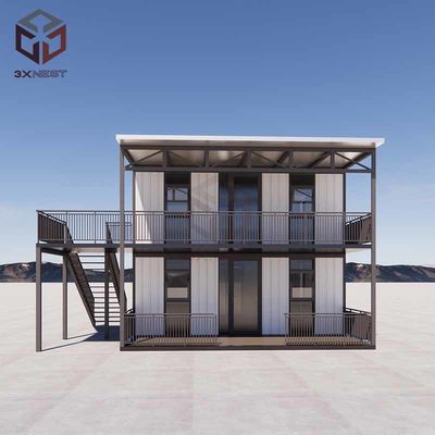 Flat Pack Expandable Folding House Container Rumah Lantai Dua