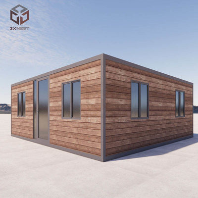 Rumah Kontainer 40ft Flat Pack yang dapat diperluas Bangunan Modular