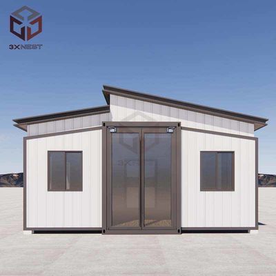 73sqm Flat Pack Folding House Kontainer Rumah Portable yang Dapat Diekskresikan