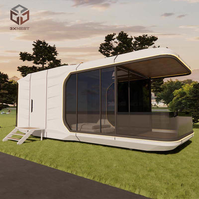 Rumah Kapsul Luar Angkasa Modular Kompak Kontainer Pod Prefabrikasi