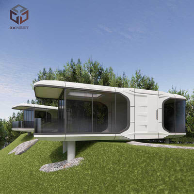 Smart Aluminium Space Capsule House Prefab Taman Kantor Pod