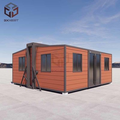 Q235B Baja Ringan Lipat Rumah Lipat Prefab Ringan Jendela PVC