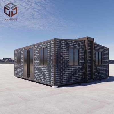 50mm EPS Atap Prefab Lipat Rumah Kecil Container Dengan Panel Sandwich
