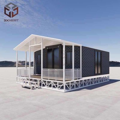 Rumah Kontainer Double Wing dengan Balkon Solusi Perumahan Inovatif dan Berkelanjutan