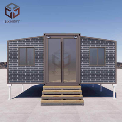 EPS/PU/Rock Wool Sandwich Panel 20FT Rumah pra-dibuat untuk perumahan sementara atau permanen