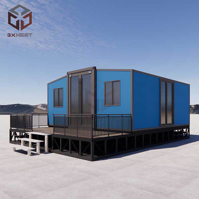 20FT Pre-made Mobile Folding House Container Rockwool Sandwich Panel Wall