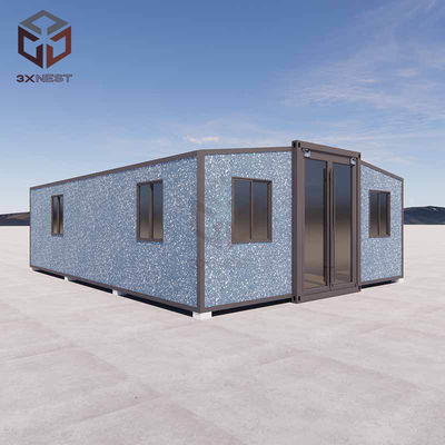 56 Sqm Prefab Rumah Kontainer Pengiriman Rumah Kecil Expandable