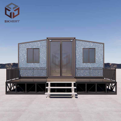 Rumah Prefabrikasi yang Bisa Disesuaikan dengan Balkon dan Tangga
