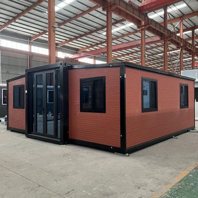 56 Meter persegi Lantai Luas 30ft Kontainer Rumah yang dapat diperluas dengan EPS Sandwich Panel Dinding