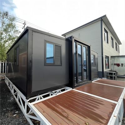 30FT Expandable Container House dengan Sistem Pipa Pra-diinstal Pra-diinstal