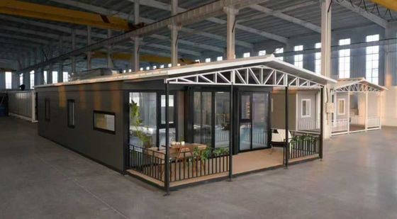 30' 'Extendable Container House Isolation Polyurethane busa dan struktur baja untuk 56 meter persegi luas lantai