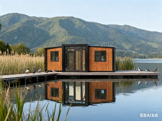 Foldable 20ft Container Featuring Bathroom Wet-Dry Separation and Thermal-break Aluminum Window for Space Utilization