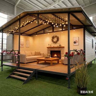 Beam Bottom 2.0mm Lipat 20ft Container dengan Galvanized Head Head dan bahan tahan api