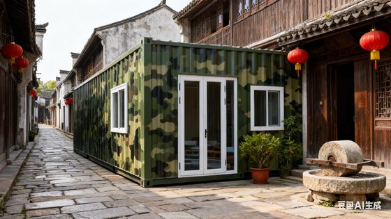 Lantai Fiber Semen Tahan Api 18mm untuk Kontainer Lipat 20 kaki dengan Rangka Galvanis, Luas Lantai 37 Meter Persegi