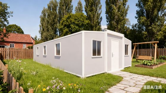 40ft Expandable Container Home with 4.6 Tons Net Weight L11800*W6220*H2480mm Expanded Size for 3-6 Peoples