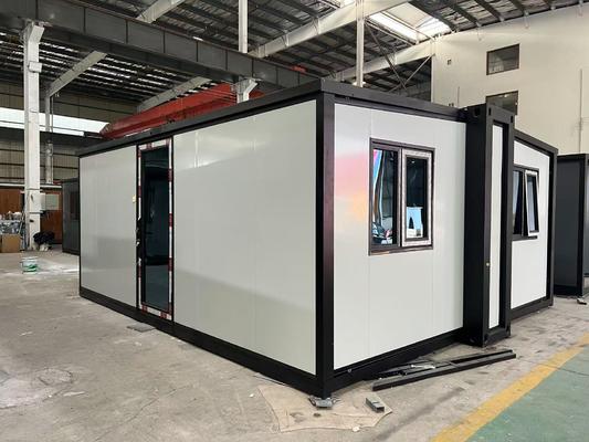 Rumah Prefab yang Dapat Diperluas dengan Konsumsi Daya 12KW Luas Lantai 27.5 ㎡ untuk Kapasitas 2-4 Orang